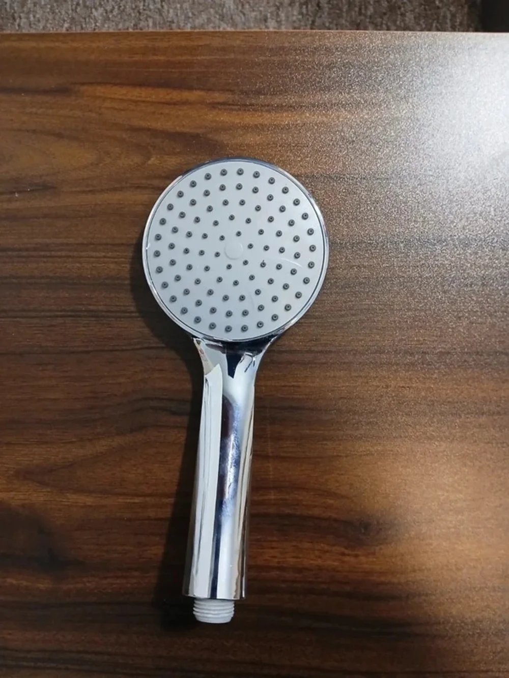 Chrome Handheld Shower Head - Silver and White - Picture 1 of 2